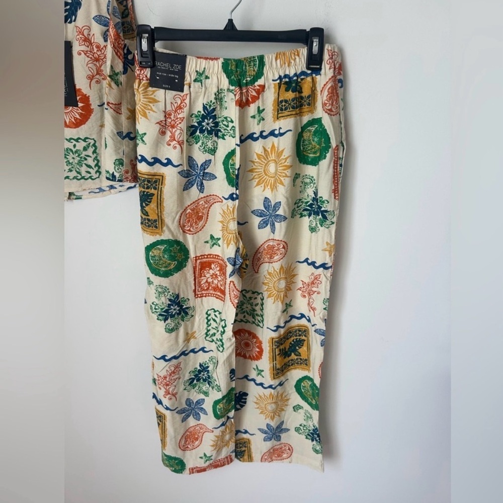 Rachel Zoe Multicolor Patterned Top and Pants Set - Picture 6 of 10